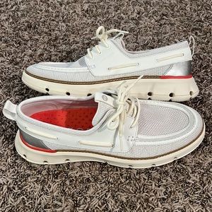 Cole Haan Zerogrand Regatta Boat Shoes - Size 11 - White